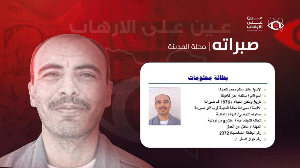 بطاقة أمنية لمن اطلق سراحهم عبر برنامج ليبيا الغد المراجعات داخل السجون الليبية.